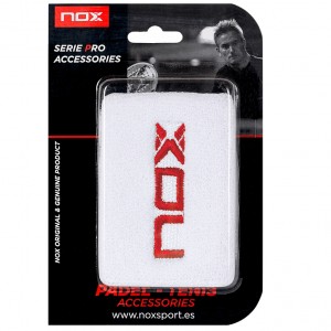  Nox Wristbands White Red