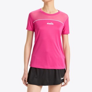  Diadora Core T-Shirt Beetroot Pink 