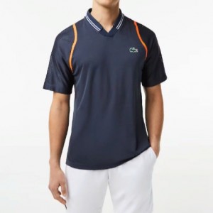  Lacoste Tennis x Daniil Medvedev Polo Shirt  Bleu 