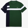 Футболка для тенниса Lacoste Colourblock Pique Tennis T-shirt