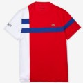 Теннисная одежда для большого тенниса Lacoste Colourblock Pique Tennis T-shirt