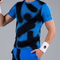 Теннисная одежда для большого тенниса Hydrogen Spray Tech Tee Bluette