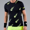 Теннисная одежда для большого тенниса Hydrogen Flames Tech Tee Fluo Yellow