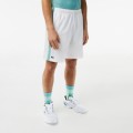      Lacoste Recycled Polyester Tennis Shorts White/Green/Yellow