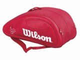 Теннисные сумки для большого тенниса Wilson Federer DNA 12 Racket Bag Red